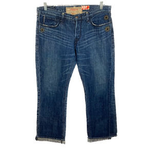 The Great China Wall Jeans Womens‎ Sz 36 Dark Wash Unisex Japan Bootcut Flare